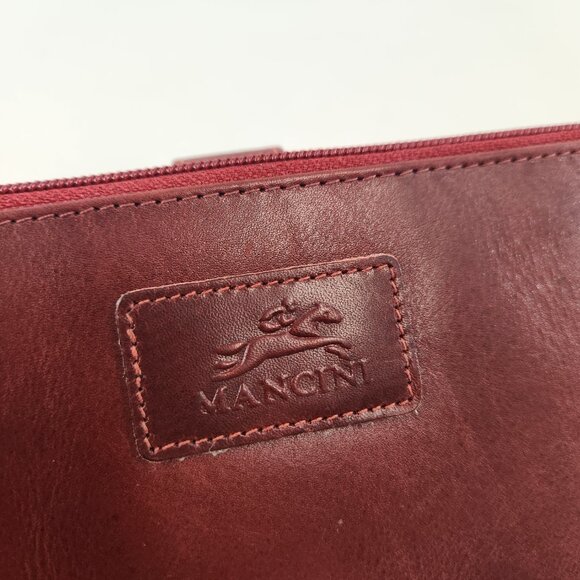 Mancini Casablanca Red Leather RFID Wallet NEW w/ Box - Picture 3 of 15